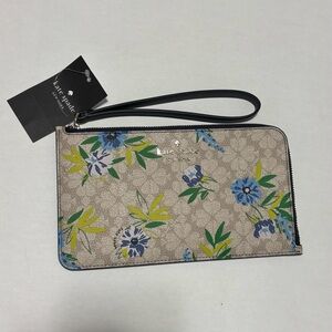Kate Spade Floral Wristlet Clutch